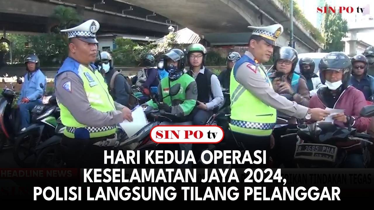 Hari Kedua Operasi Keselamatan Jaya 2024, Polisi Langsung Tilang Pelanggar