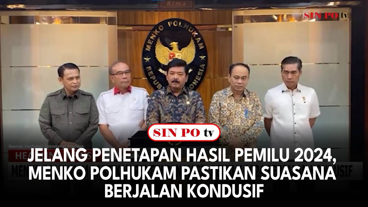 Jelang Penetapan Hasil Pemilu 2024, Menko Polhukam Pastikan Suasana Berjalan Kondusif