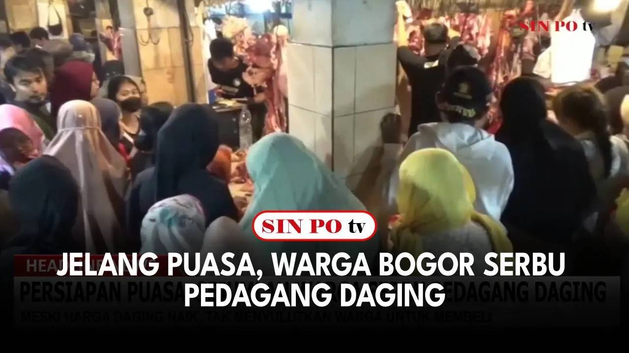 Jelang Puasa, Warga Bogor Serbu Pedagang Daging