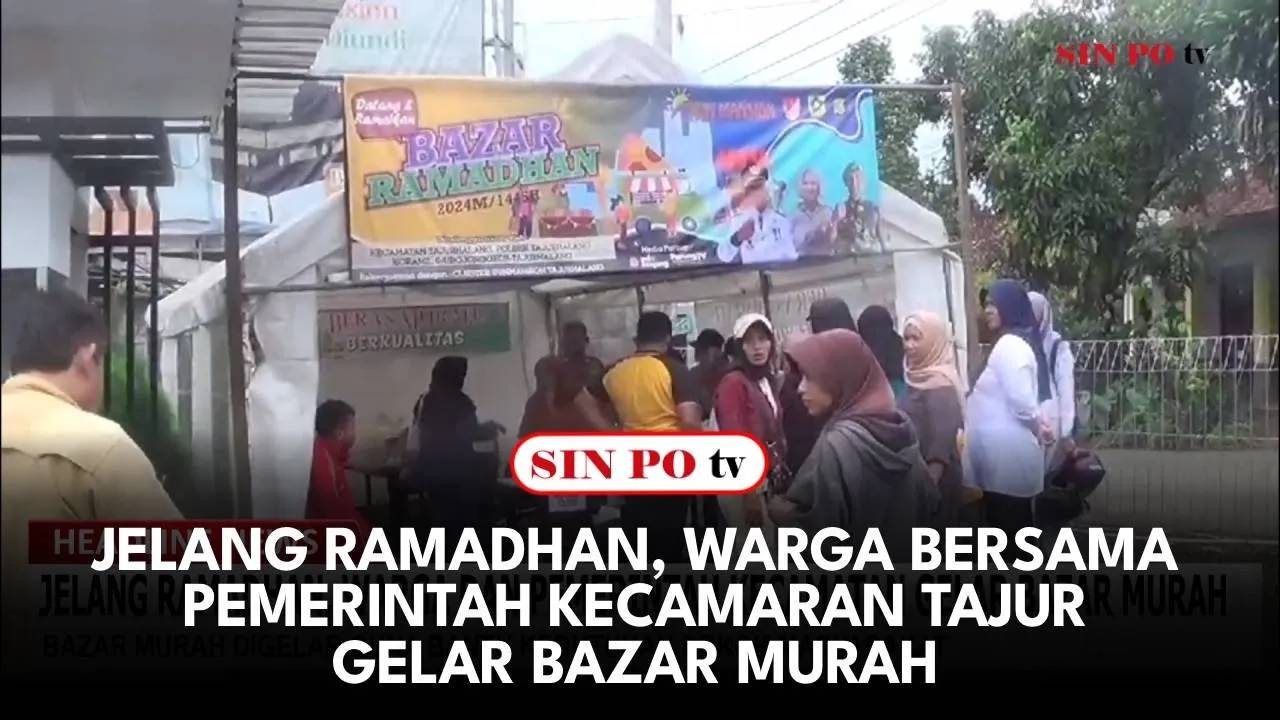 Jelang Ramadhan, Warga Bersama Pemerintah Kecamaran Tajur Gelar Bazar Murah