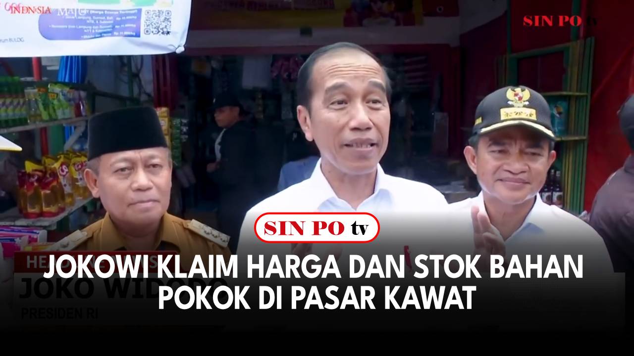 Jokowi Klaim Harga dan Stok Bahan Pokok di Pasar Kawat