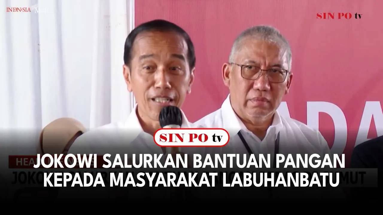 Jokowi Salurkan Bantuan Pangan Kepada Masyarakat Labuhanbatu