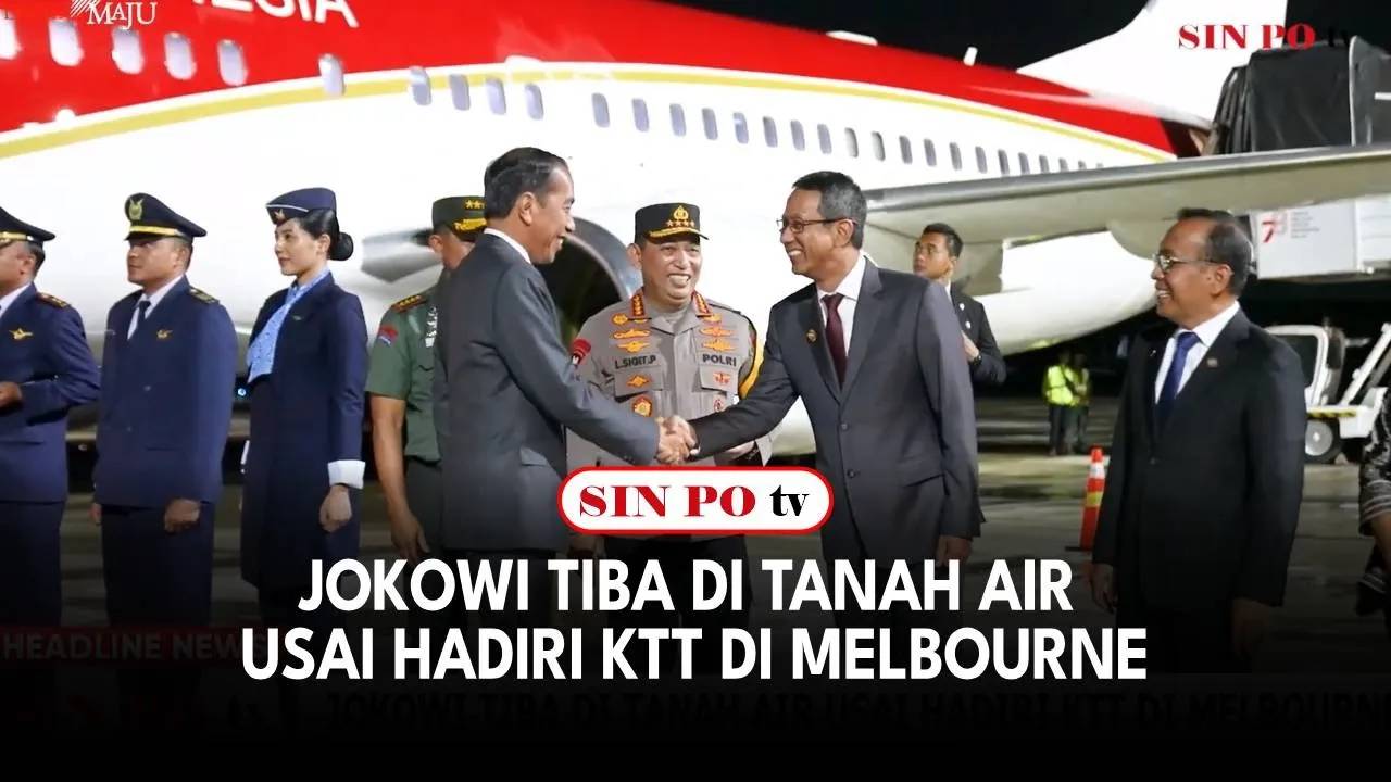 Jokowi Tiba di Tanah Air Usai Hadiri KTT di Melbourne