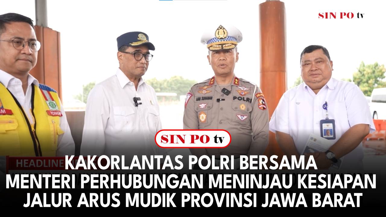 Kakorlantas Polri Bersama Menteri Perhubungan Meninjau Kesiapan Jalur Arus Mudik Provinsi Jawa Barat