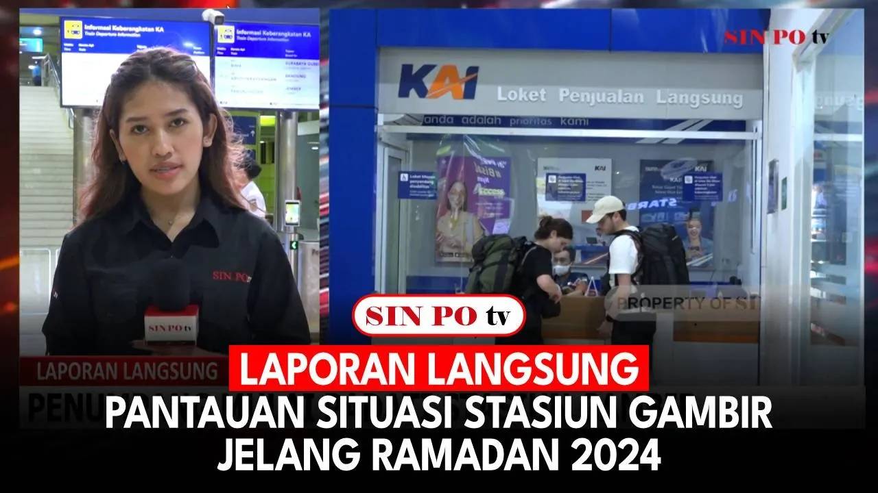 Laporan Langsung - Pantauan Situasi Stasiun Gambir Jelang Ramadan 2024