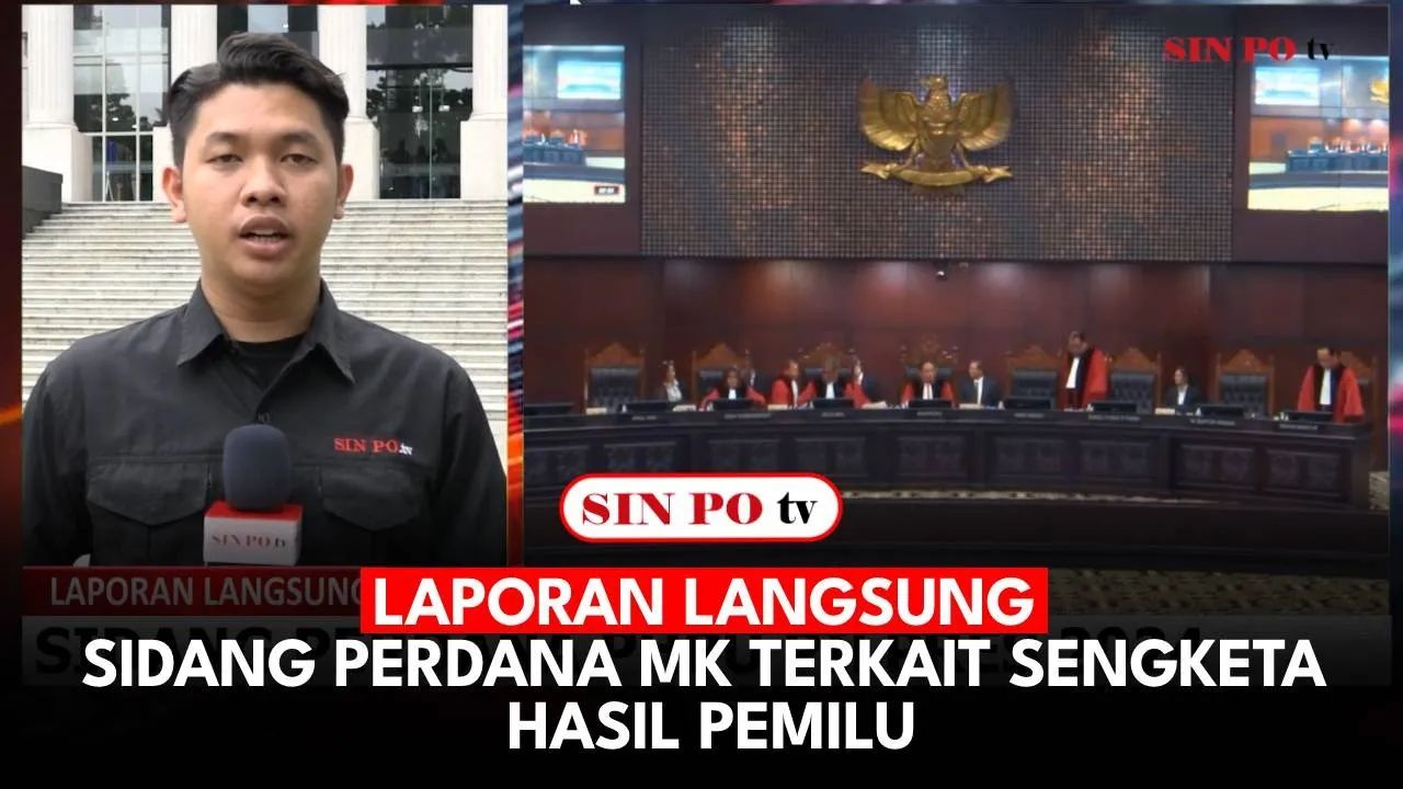 Mahkamah Konstitusi menggelar sidang perdana terkait sengketa hasil Pemilu pada Rabu, 27 Maret 2024.
