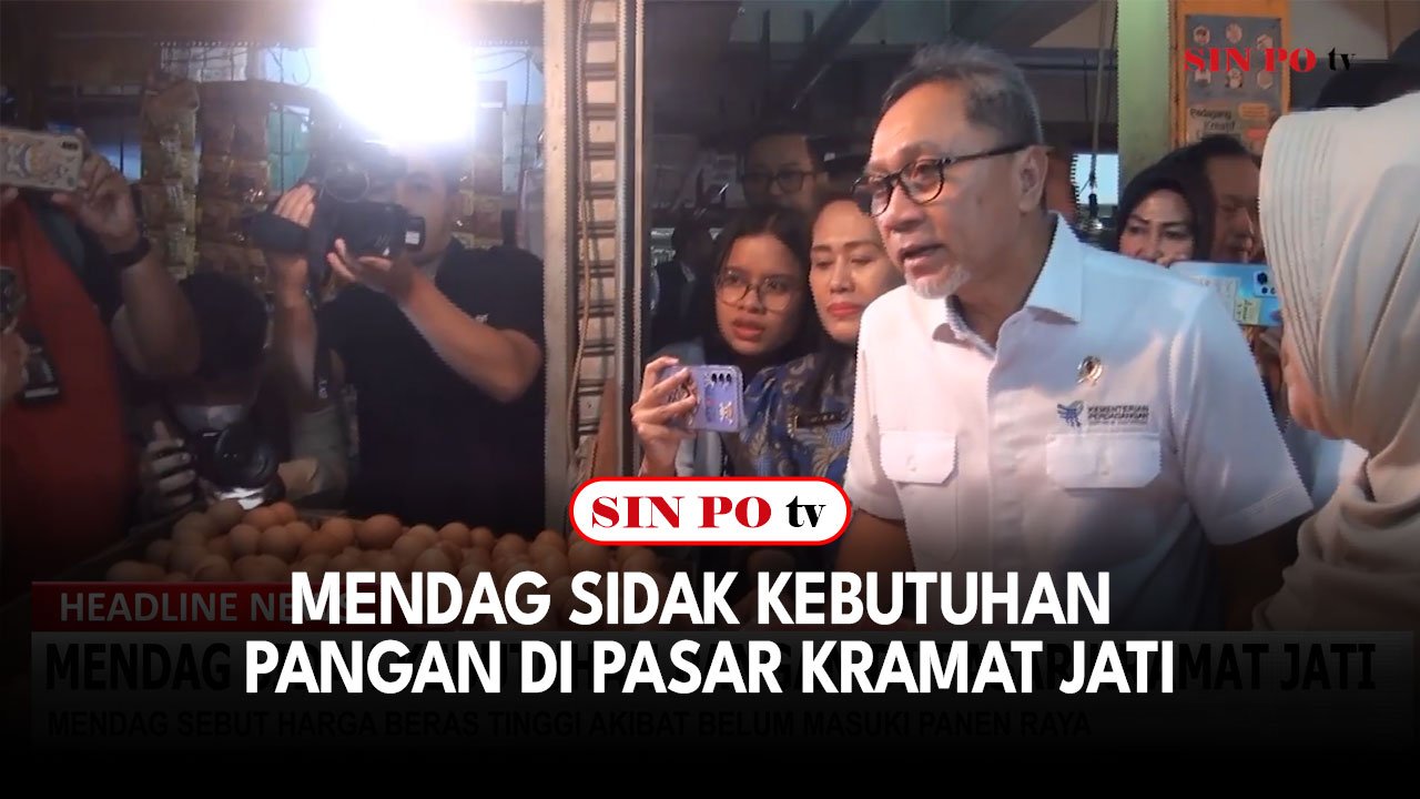 Mendag Sidak Kebutuhan Pangan Di Pasar Kramat Jati