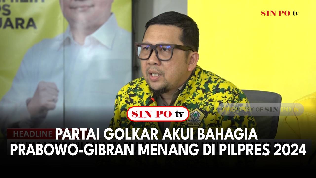Partai Golkar Akui Bahagia Prabowo-Gibran Menang di Pilpres 2024