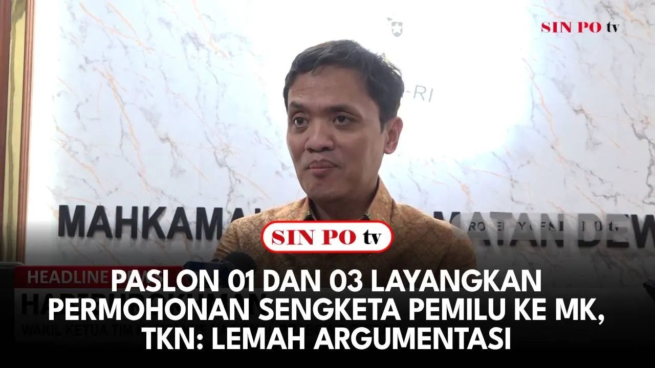 im Kampanye Nasional Prabowo-Gibran menyebut dua berkas permohonan sengketa PEMILU 2024 yang dilayangkan PASLON 01 dan 03 ke Mahkamah Konstitusi
