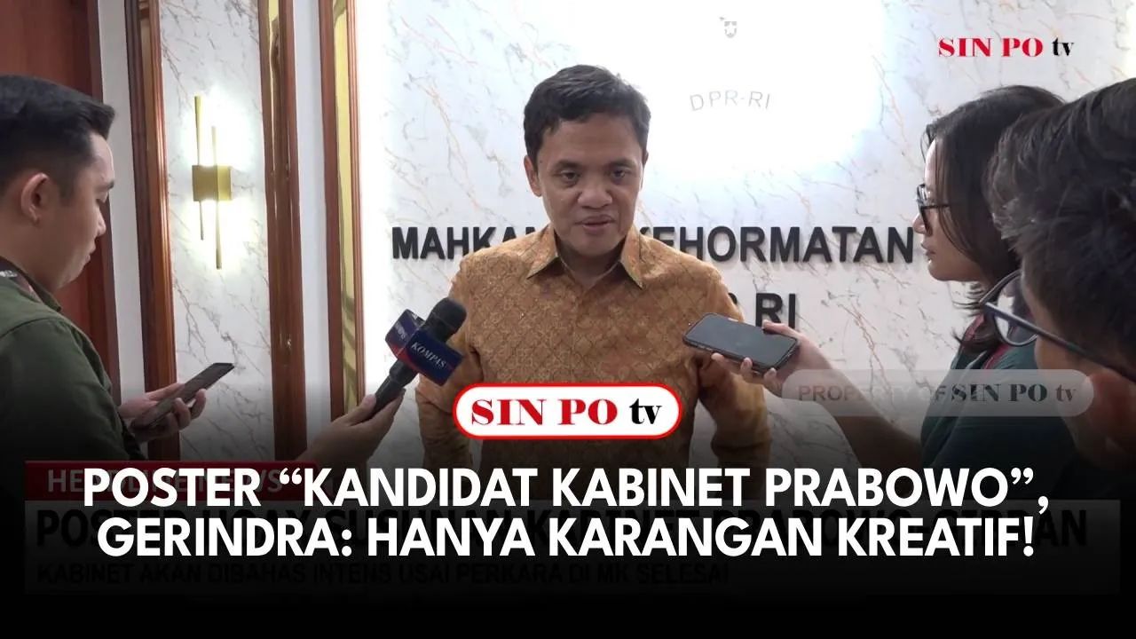 Partai Gerindra angkat bicara terkait beredarnya sebuah poster yang berisi daftar calon Menteri dan Wakil Menteri Kabinet Pemerintahan Prabowo Subianto dan Gibran Rakabuming Raka.