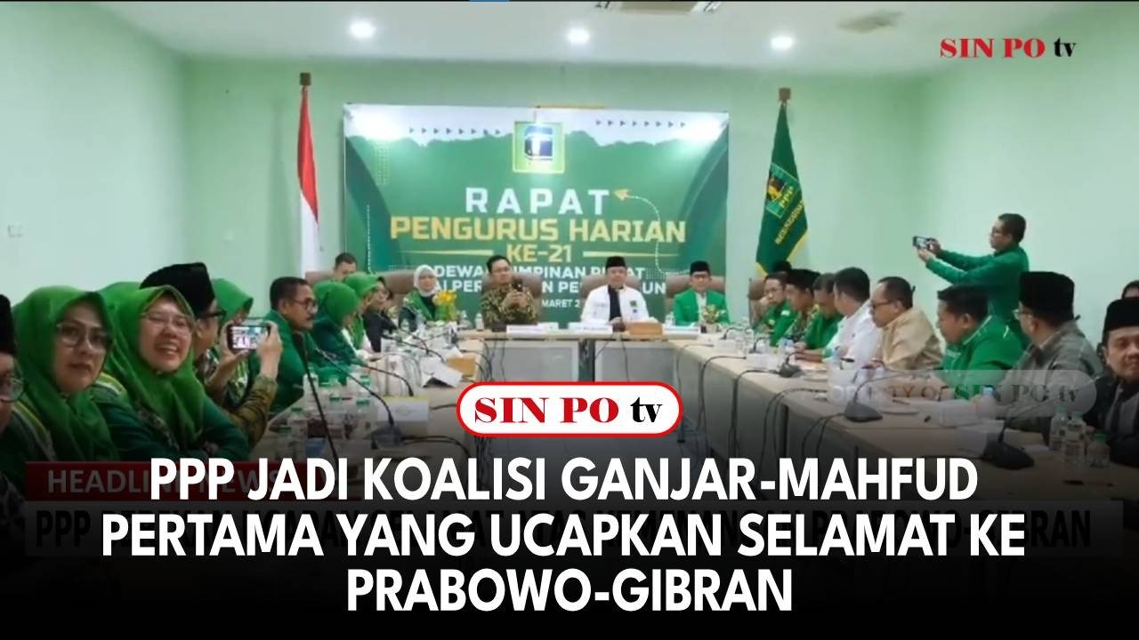 PPP Jadi Koalisi Ganjar-Mahfud Pertama Yang Ucapkan Selamat Ke Prabowo-Gibran
