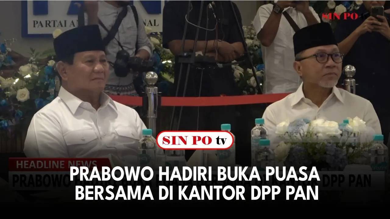 Prabowo Hadiri Buka Puasa Bersama di Kantor DPP PAN