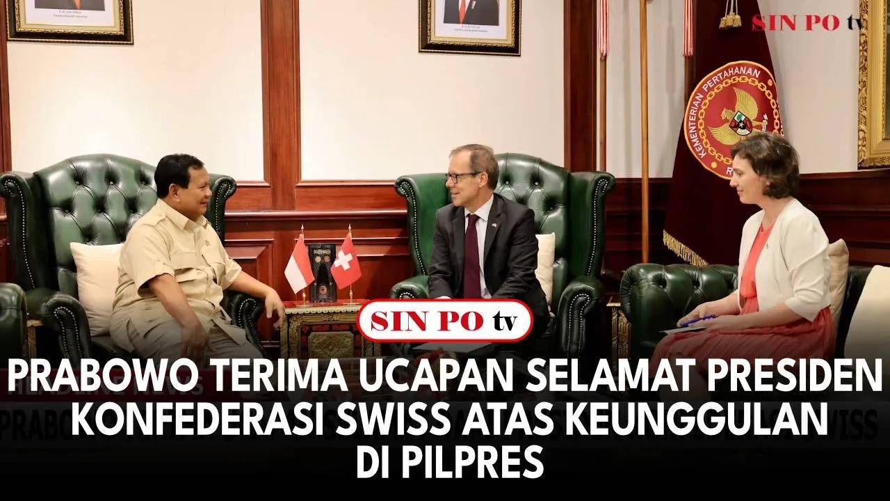 Prabowo Terima Ucapan Selamat Presiden Konfederasi Swiss Atas Keunggulan di Pilpres