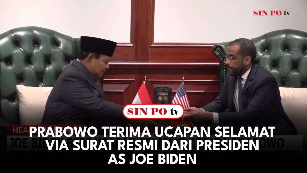 Prabowo Terima Ucapan Selamat Via Surat Resmi Dari Presiden AS Joe Biden