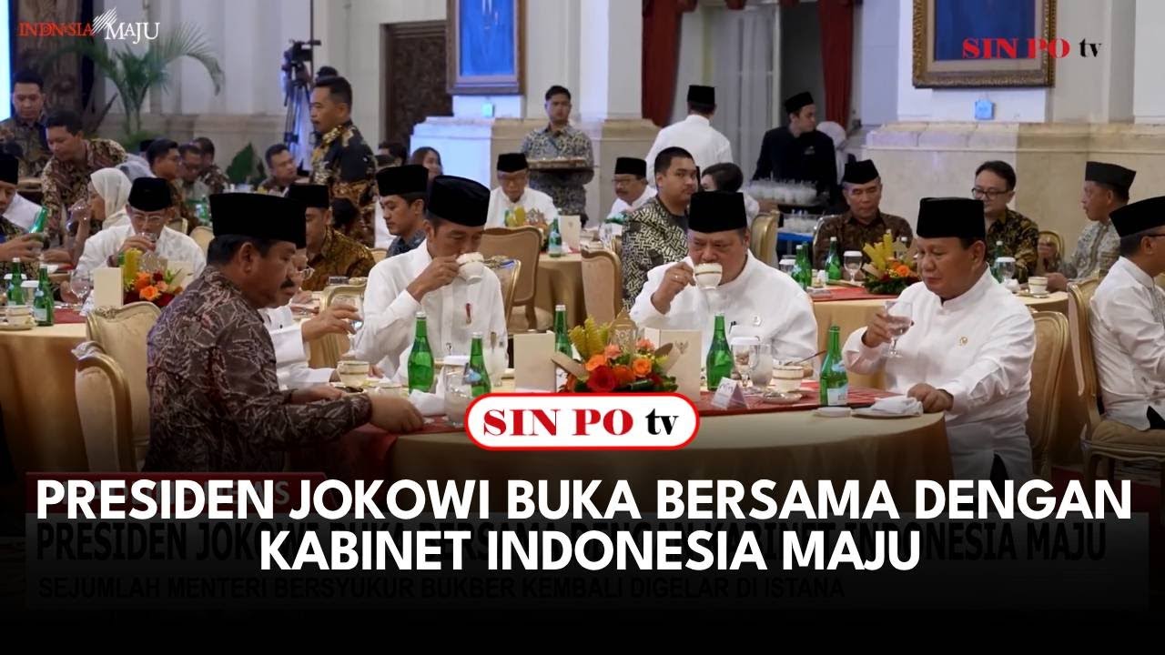 Presiden Jokowi Buka Bersama Dengan Kabinet Indonesia Maju