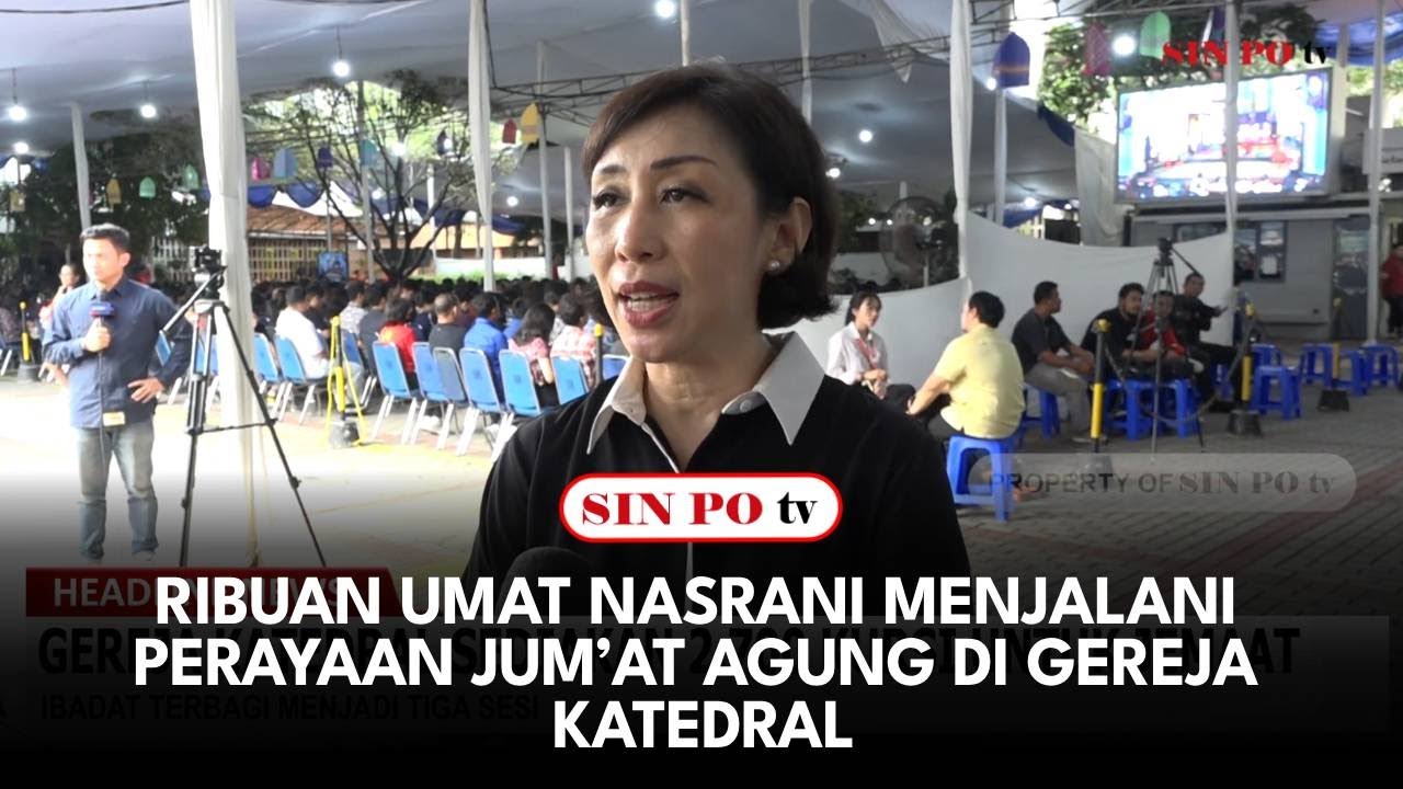 Ribuan Umat Nasrani Menjalani Perayaan Jum’at Agung Di Gereja Katedral