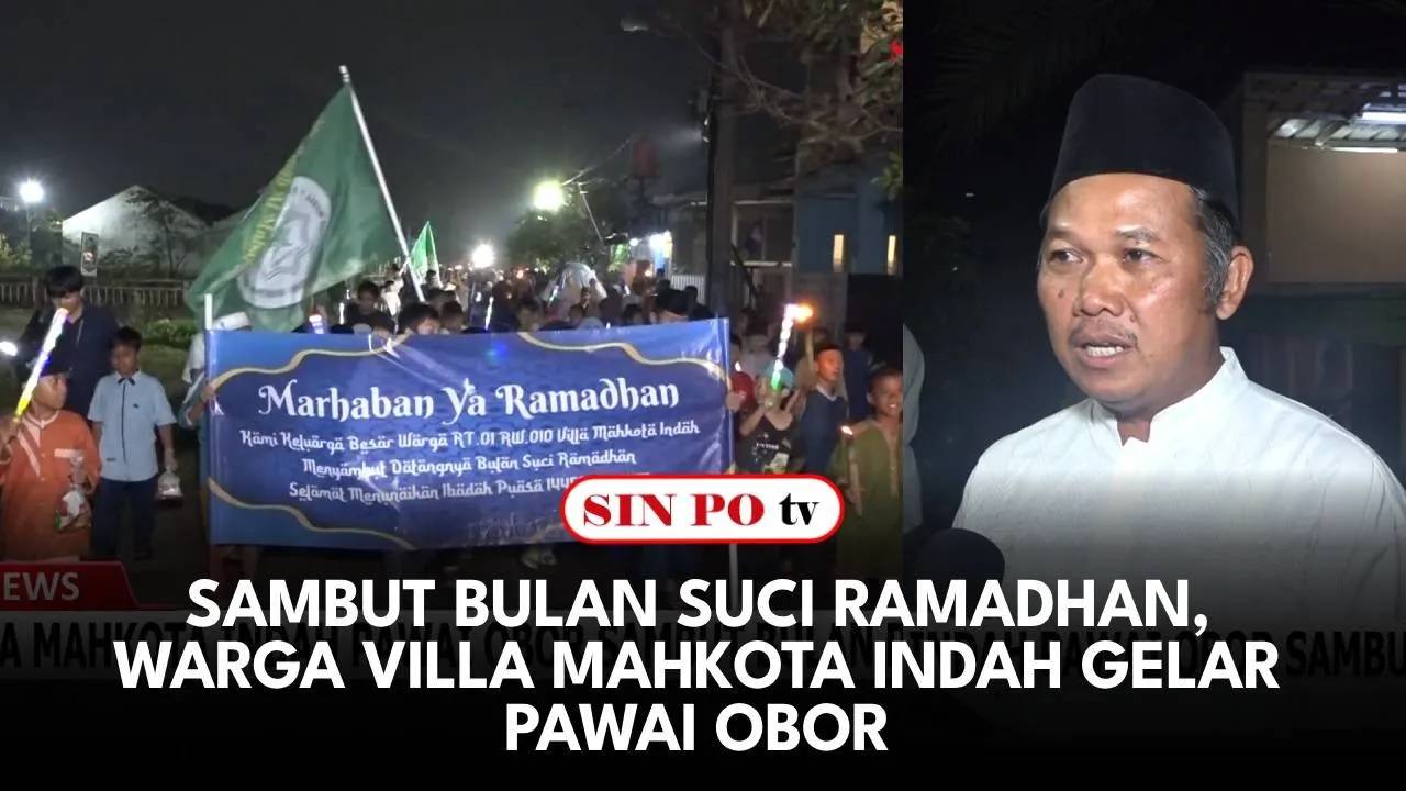 Sambut Bulan Suci Ramadhan, Warga Villa Mahkota Indah Gelar Pawai Obor