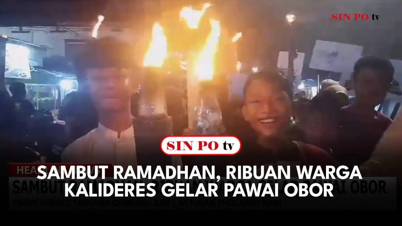 Sambut Ramadhan, Ribuan Warga Kalideres Gelar Pawai Obor