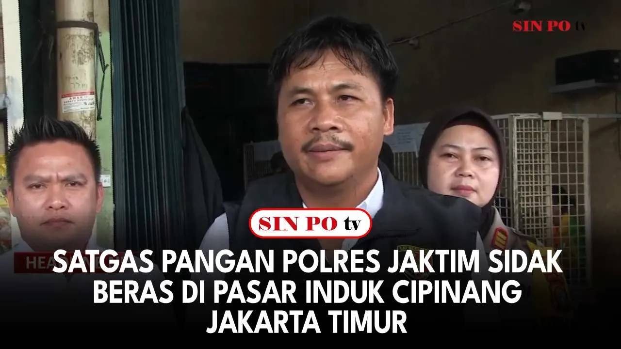 Satgas Pangan Polres Jaktim Sidak Beras Di Pasar Induk Cipinang Jakarta Timur