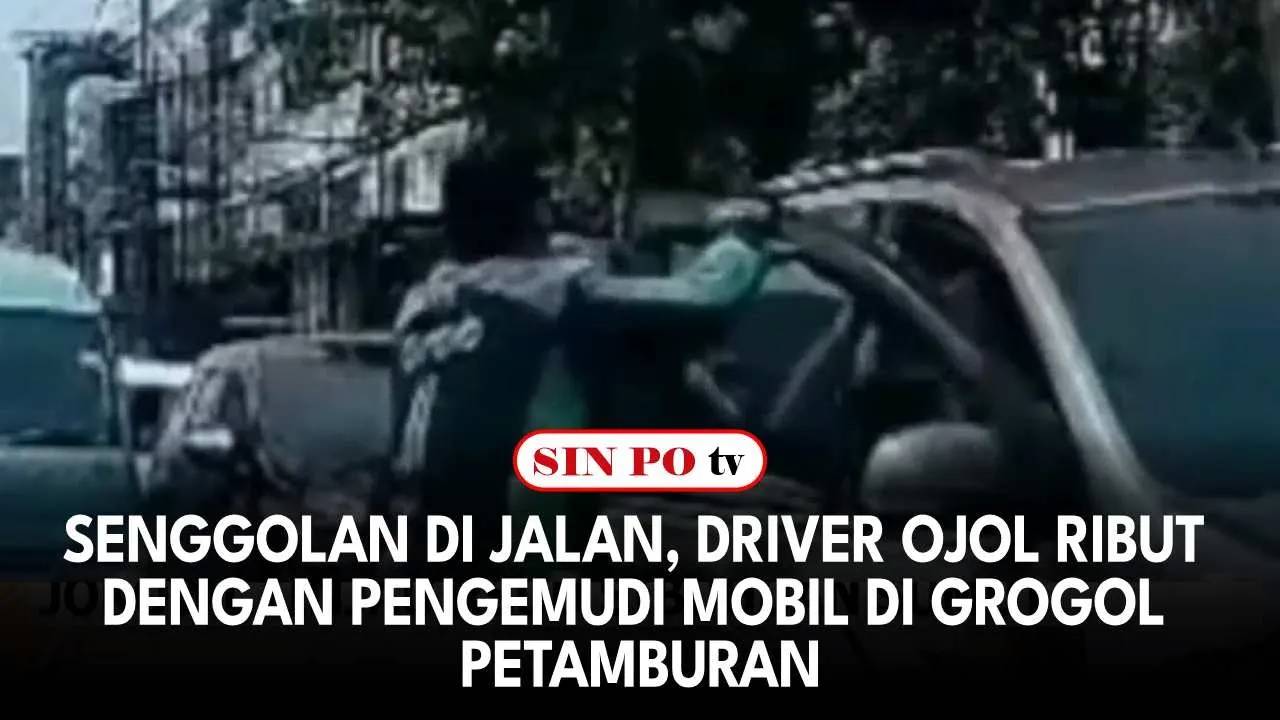 Senggolan Di Jalan, Driver Ojol Ribut Dengan Pengemudi Mobil Di Grogol Petamburan