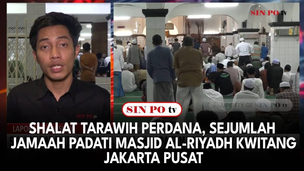 Shalat Tarawih Perdana, Sejumlah Jamaah Padati Masjid Al-Riyadh Kwitang Jakarta Pusat