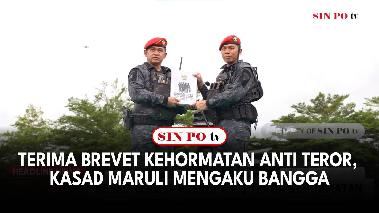 Terima Brevet Kehormatan Anti Teror, Kasad Maruli Mengaku Bangga