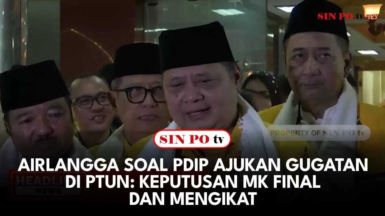 Airlangga Soal PDIP Ajukan Gugatan Di PTUN: Keputusan MK Final Dan Mengikat