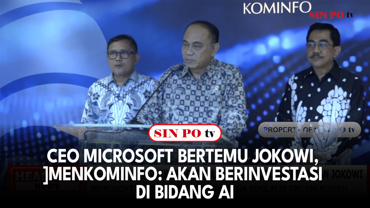 CEO Microsoft Bertemu Jokowi, Menkominfo: Akan Berinvestasi di Bidang AI