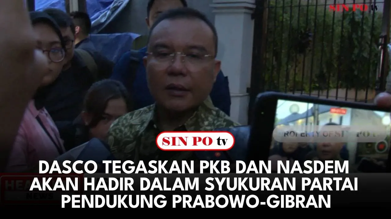 Dasco Tegaskan PKB Dan NasDem Akan Hadir Dalam Syukuran Partai Pendukung Prabowo-Gibran