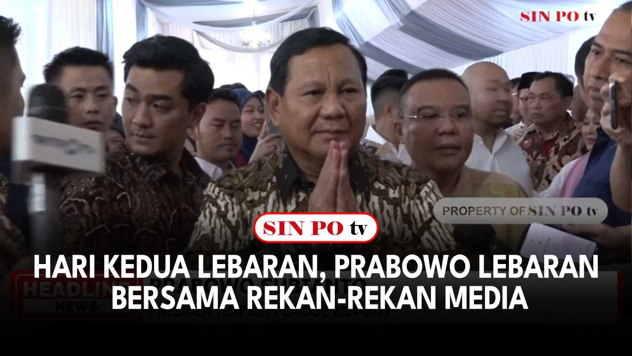 Menteri Pertahanan sekaligus Presiden terpilih Prabowo Subianto Mengucapkan Mohon Maaf Lahir Dan Batin kepada rekan-rekan media