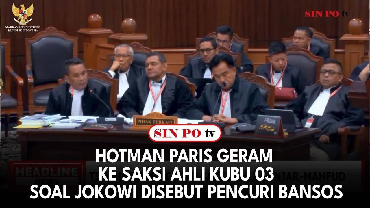 Hotman Paris Geram Ke Saksi Ahli Kubu 03 Soal Jokowi Disebut Pencuri Bansos