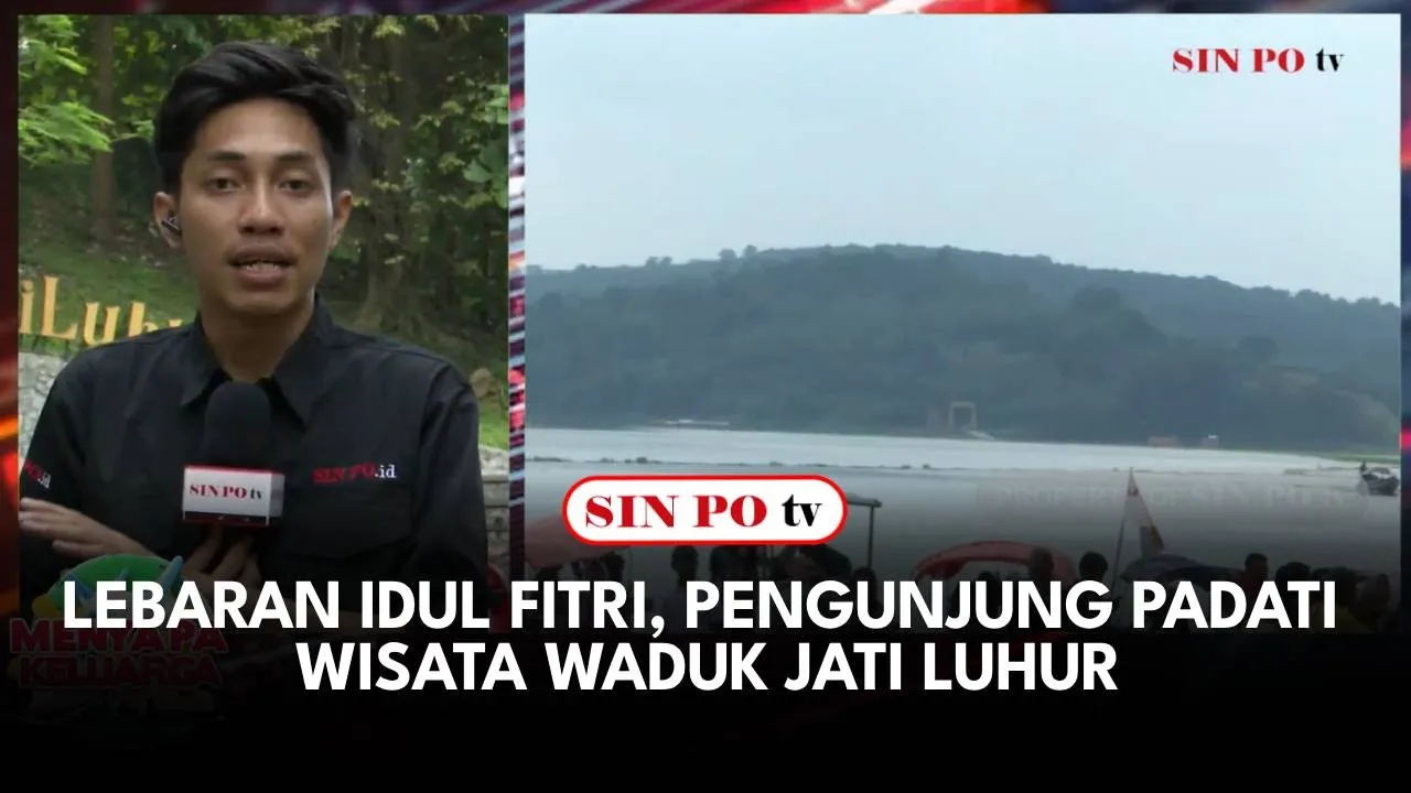 Lebaran Idul Fitri, Pengunjung Padati Wisata Waduk Jati Luhur