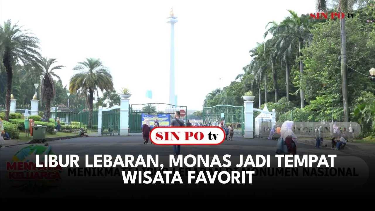 Kawasan Monumen Nasional masih menjadi tempat favorit para pengunjung untuk menikmati libur lebaran 2024