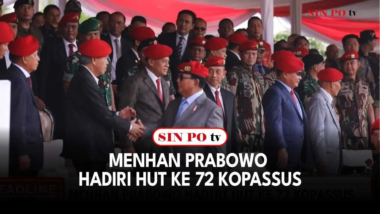 Menhan Prabowo Hadiri HUT ke 72 Kopassus