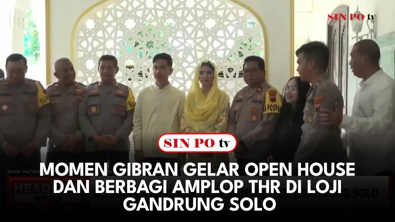 Momen Gibran Gelar Open House Dan Berbagi Amplop THR Di Loji Gandrung Solo