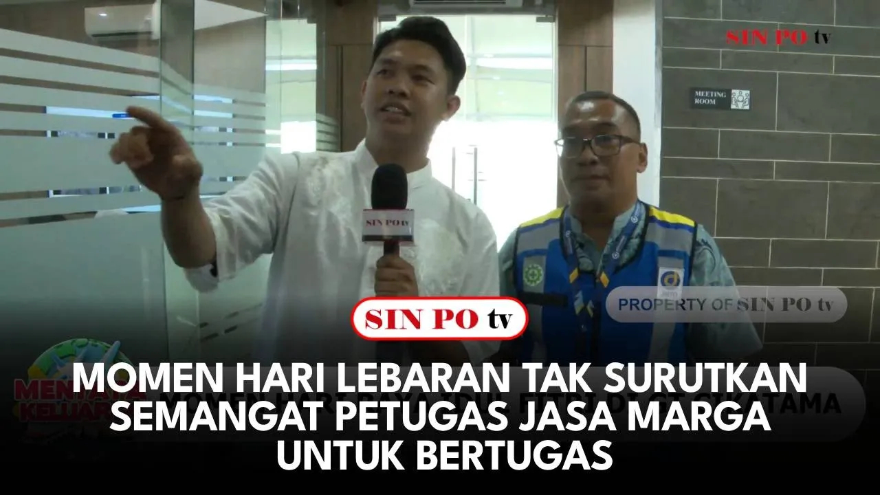 Momen libur lebaran menjadi waktu bagi seluruh masyarakat untuk berkumpul bersama keluarga namun tidak semua bisa melakukan hal itu salah satunya adalah para petugas Jasa Marga