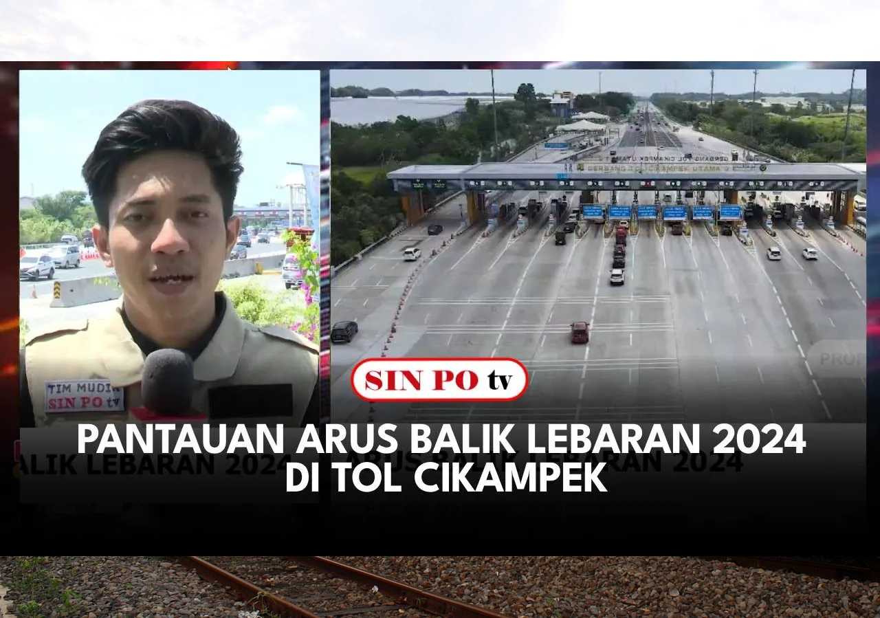 Jelang arus balik lebaran 2024 gerbang Tol Cikampek Utama sudah mulai dipadati oleh pemudik yang akan kembali menuju Jakarta