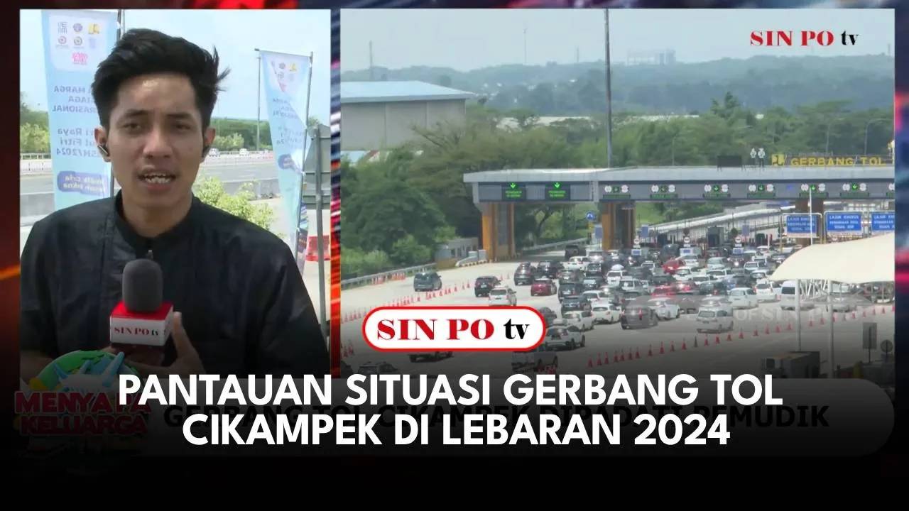 Pantauan Situasi Gerbang Tol Cikampek Di Lebaran 2024