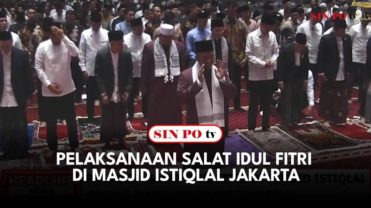 Pelaksanaan Salat Idul Fitri Di Masjid Istiqlal Jakarta