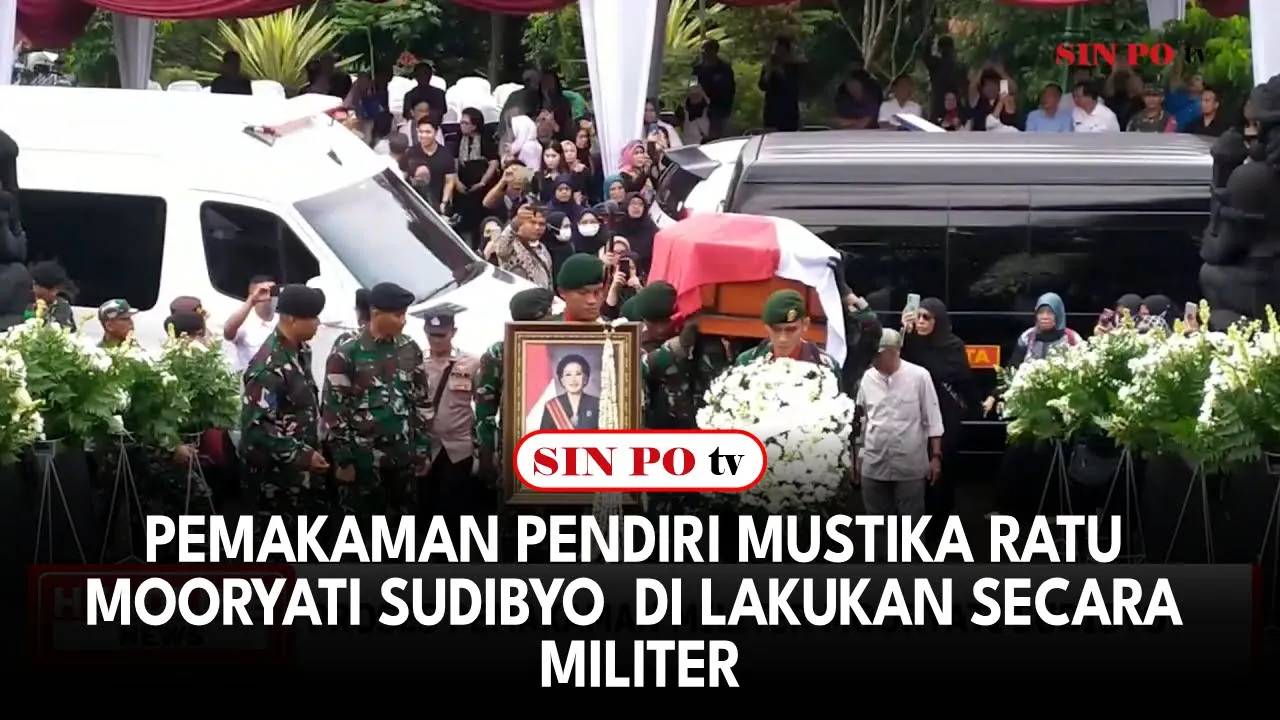 Pemakaman Pendiri Mustika Ratu Mooryati Soedibyo Dilakukan Secara Militer