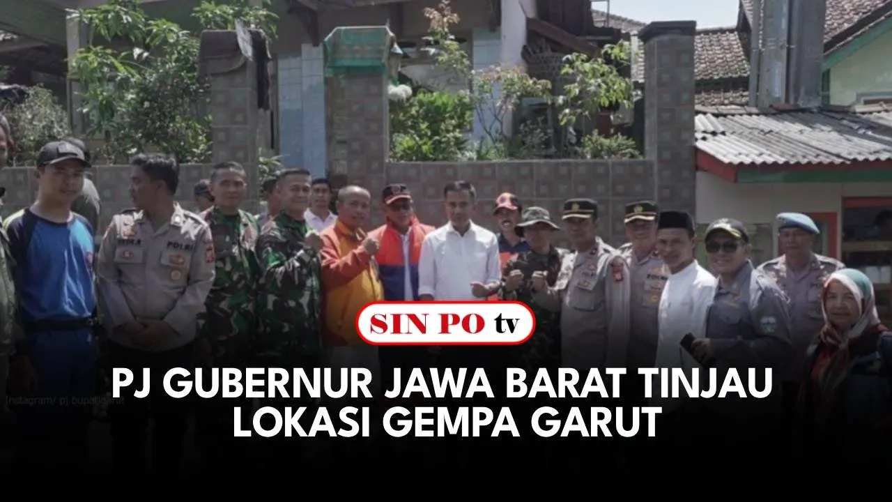 Pj Gubernur Jawa Barat Tinjau Lokasi Gempa Garut