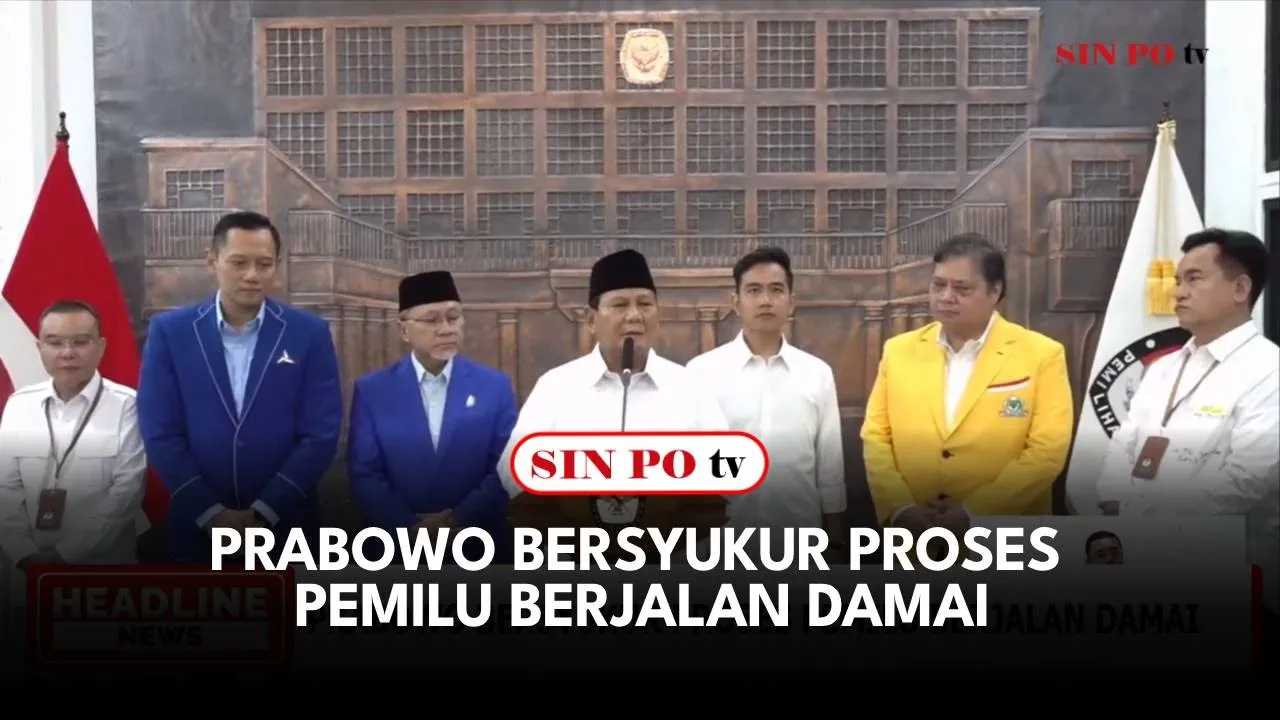 Prabowo Bersyukur Proses Pemilu Berjalan Damai