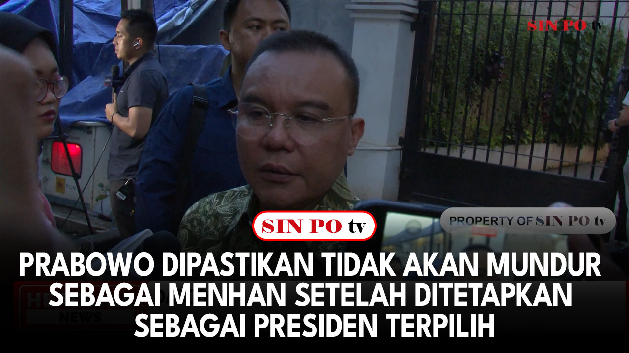 Prabowo Dipastikan Tidak Akan Mundur Sebagai Menhan Setelah Ditetapkan Sebagai Presiden Terpilih