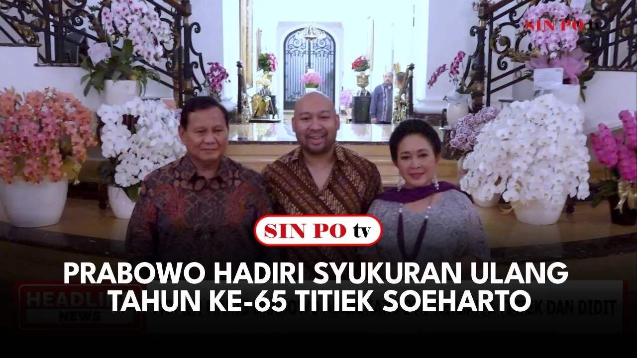 Prabowo Hadiri Syukuran Ulang Tahun Ke-65 Titiek Soeharto