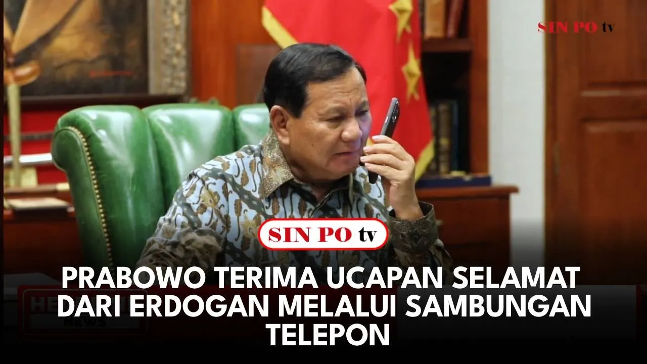 Prabowo Terima Ucapan Selamat Dari Erdogan Melalui Sambungan Telepon