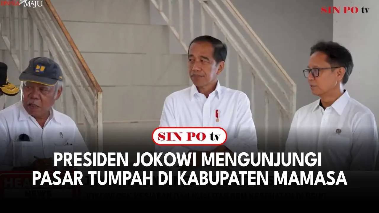 Presiden Jokowi Mengunjungi Pasar Tumpah di Kabupaten Mamasa