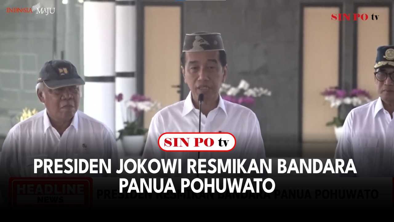 Presiden Jokowi Resmikan Bandara Panua Pohuwato