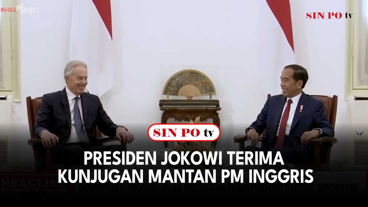 Presiden Jokowi Terima Kunjugan Mantan PM Inggris