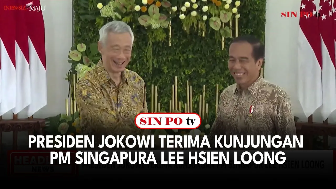 Presiden Jokowi Terima Kunjungan PM Singapura Lee Hsien Loong