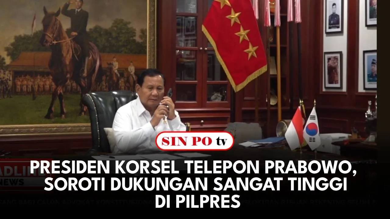 Presiden Korsel Telepon Prabowo, Soroti Dukungan Sangat Tinggi di Pilpres